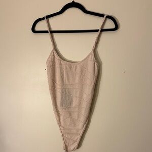 PrettyLittleThing Light Tan Bodysuit